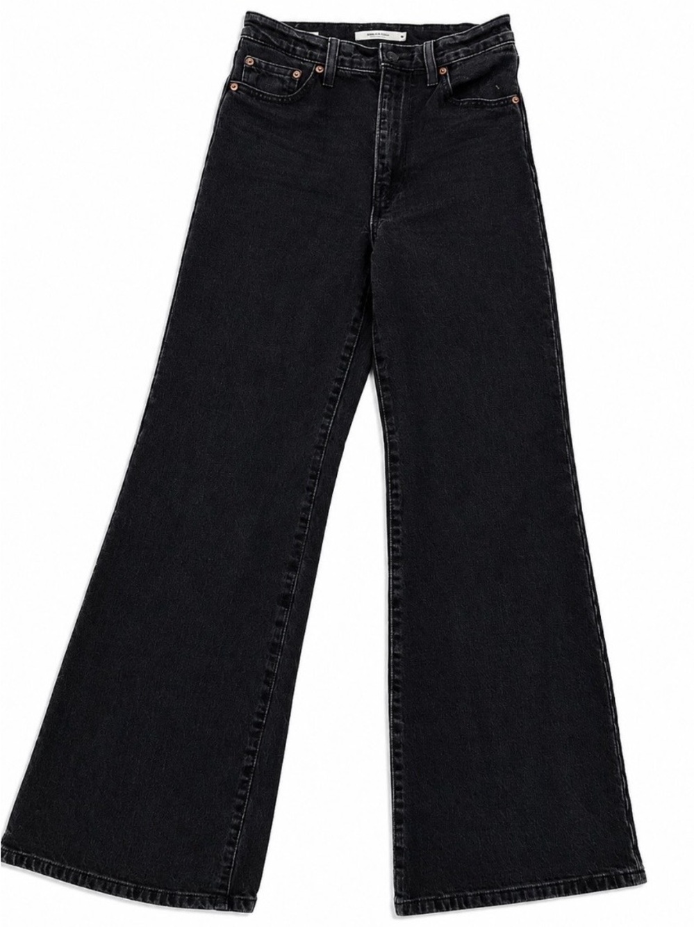 Levi's Black High-Rise Wide-Leg Jeans